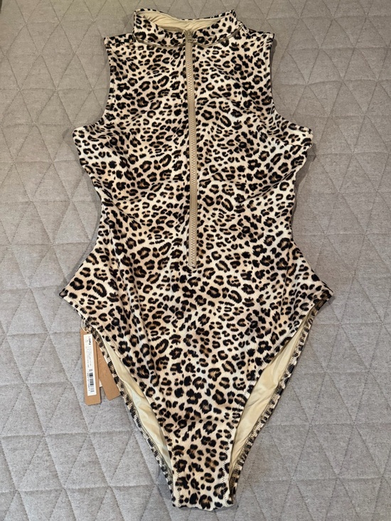 SKIMS Other - ✨ SKIMS Leopard Zip-Front One Piece Swimsuit (Size M) ✨